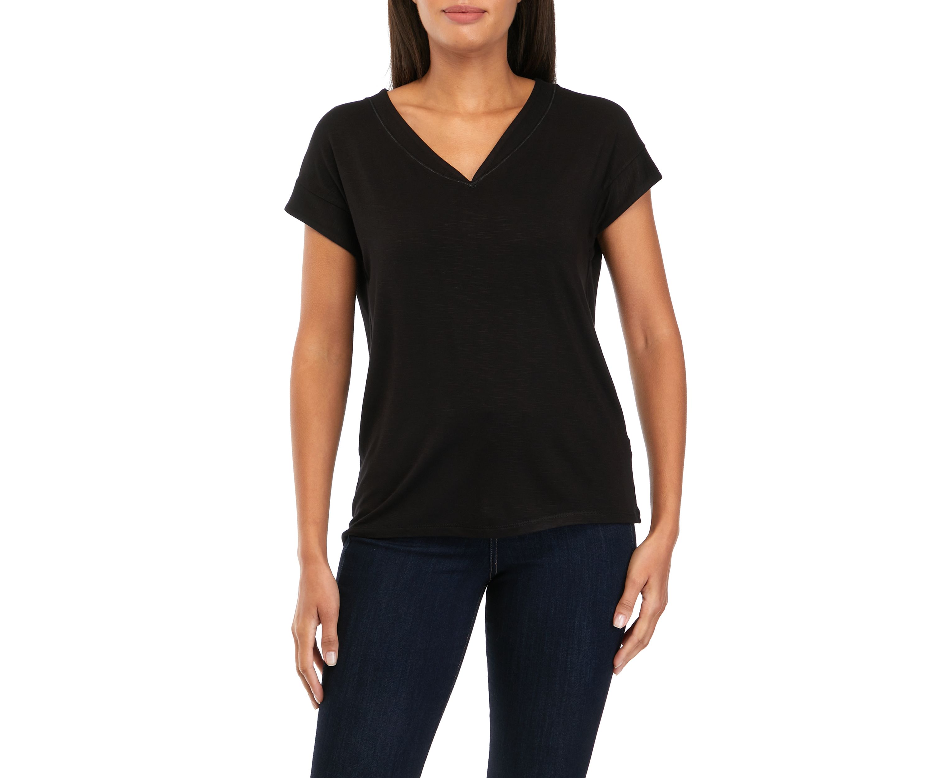 Womens Solid Knit Top