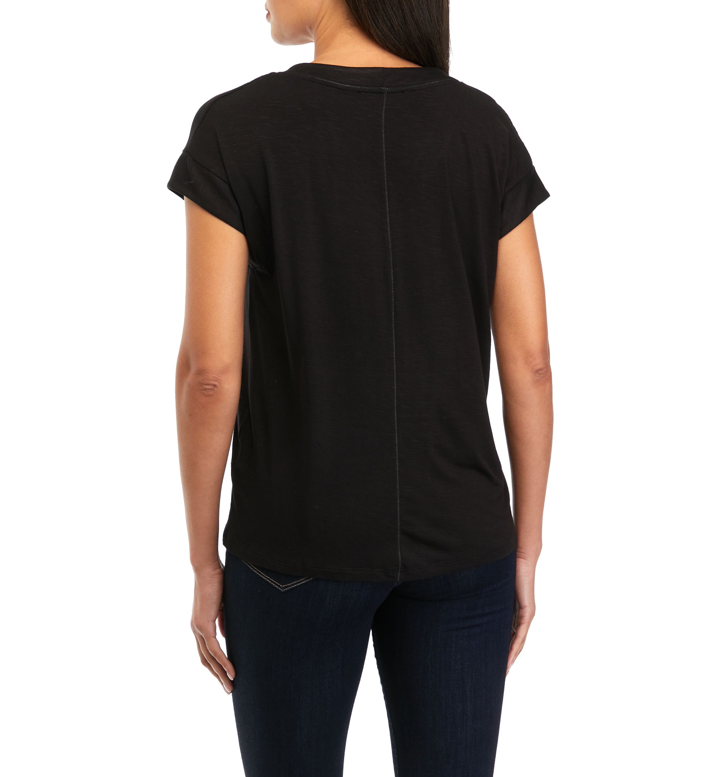 Womens Solid Knit Top
