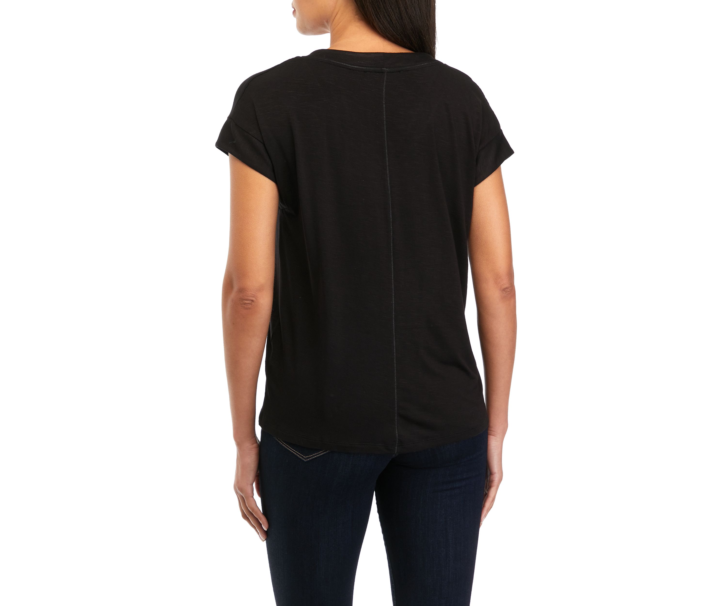 Womens Solid Knit Top