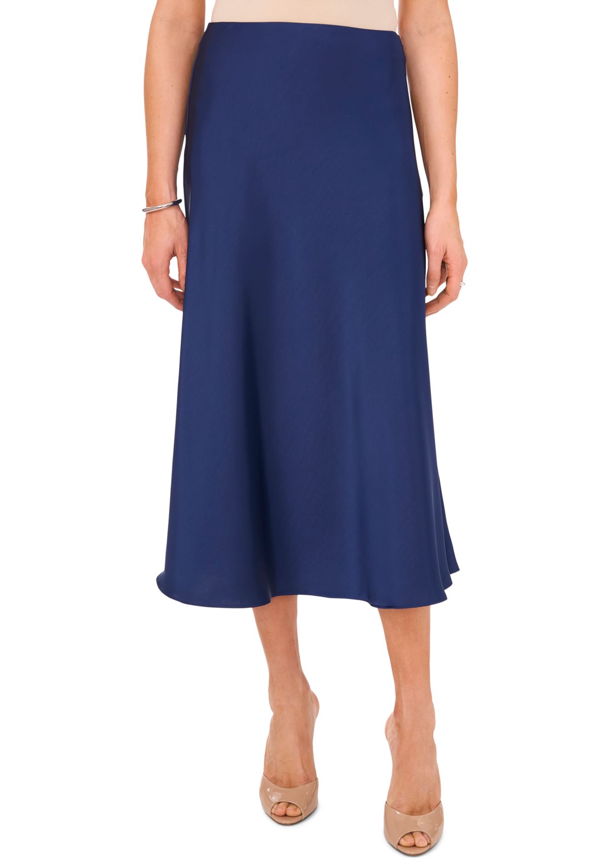 Womens Bias Midi Skirt