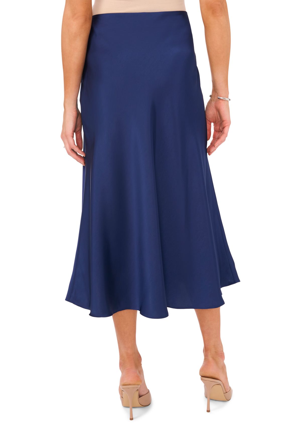 Womens Bias Midi Skirt