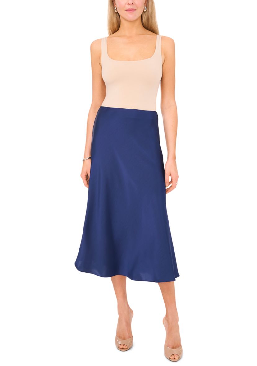 Womens Bias Midi Skirt