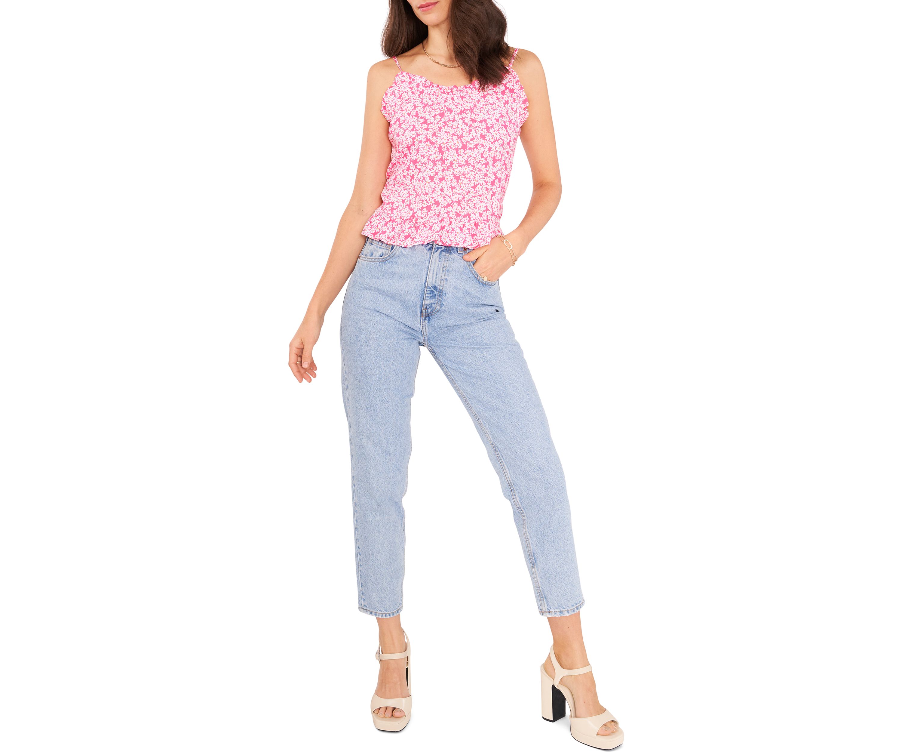 Womens Ruffle Cami