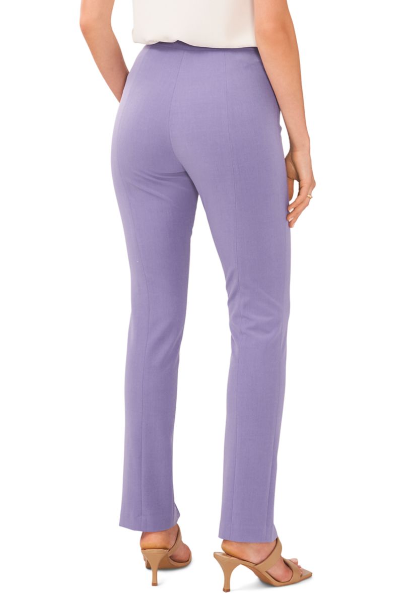 Womens Straight Leg Pants with Split Hem