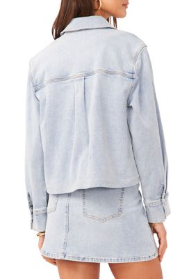 Women's Cropped Big Front Pockets Jacket