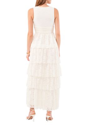 Women's Cascading Ruffle Maxi Dress