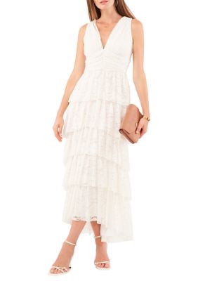 Women's Cascading Ruffle Maxi Dress