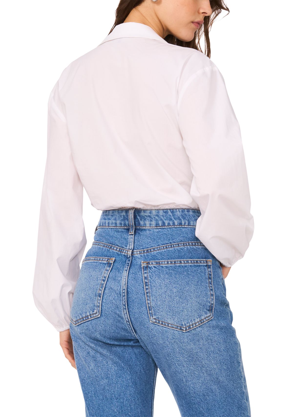 Womens Wrap Blouse Bodysuit