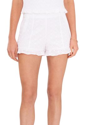 Women's Stitch Front Ruffle Shorts