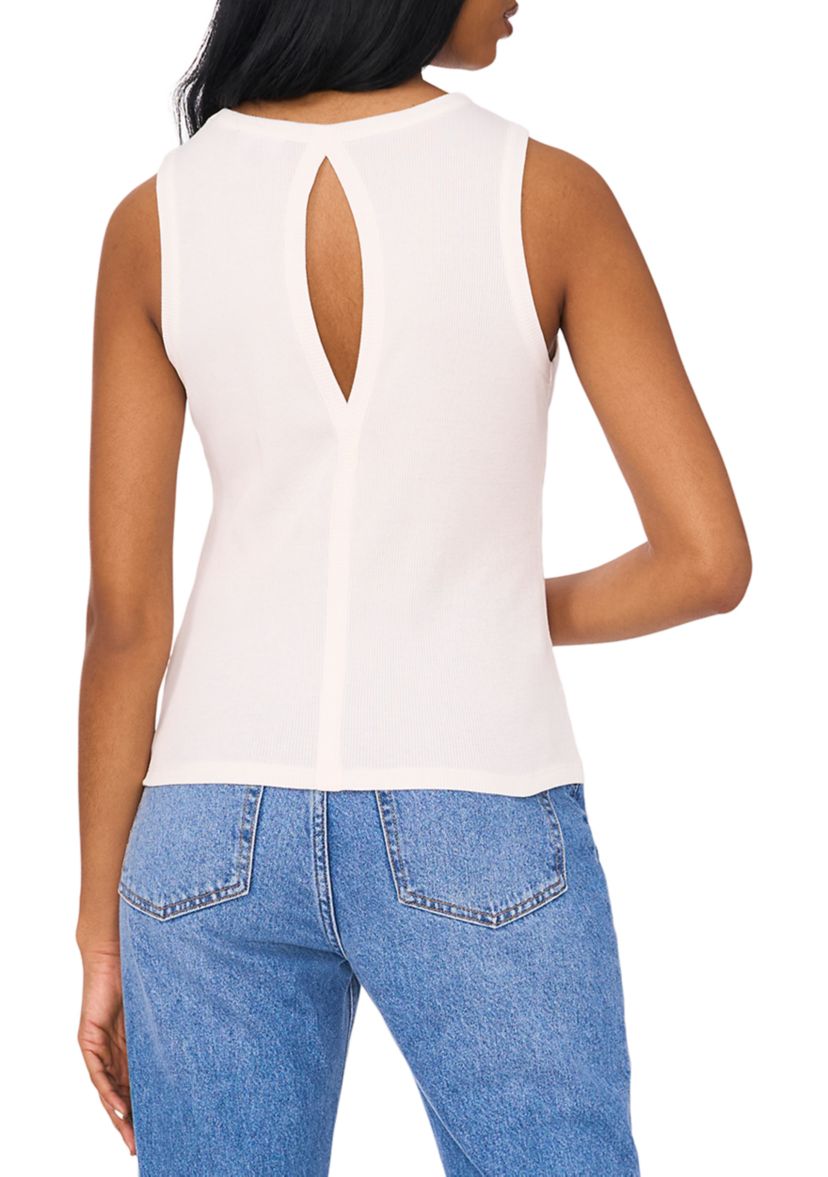 Womens Tank with Vertical Back Cutout