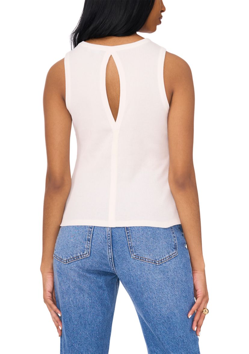 Womens Tank with Vertical Back Cutout