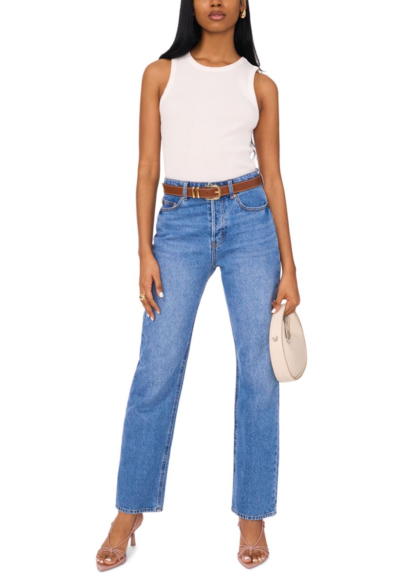 Womens Tank with Vertical Back Cutout
