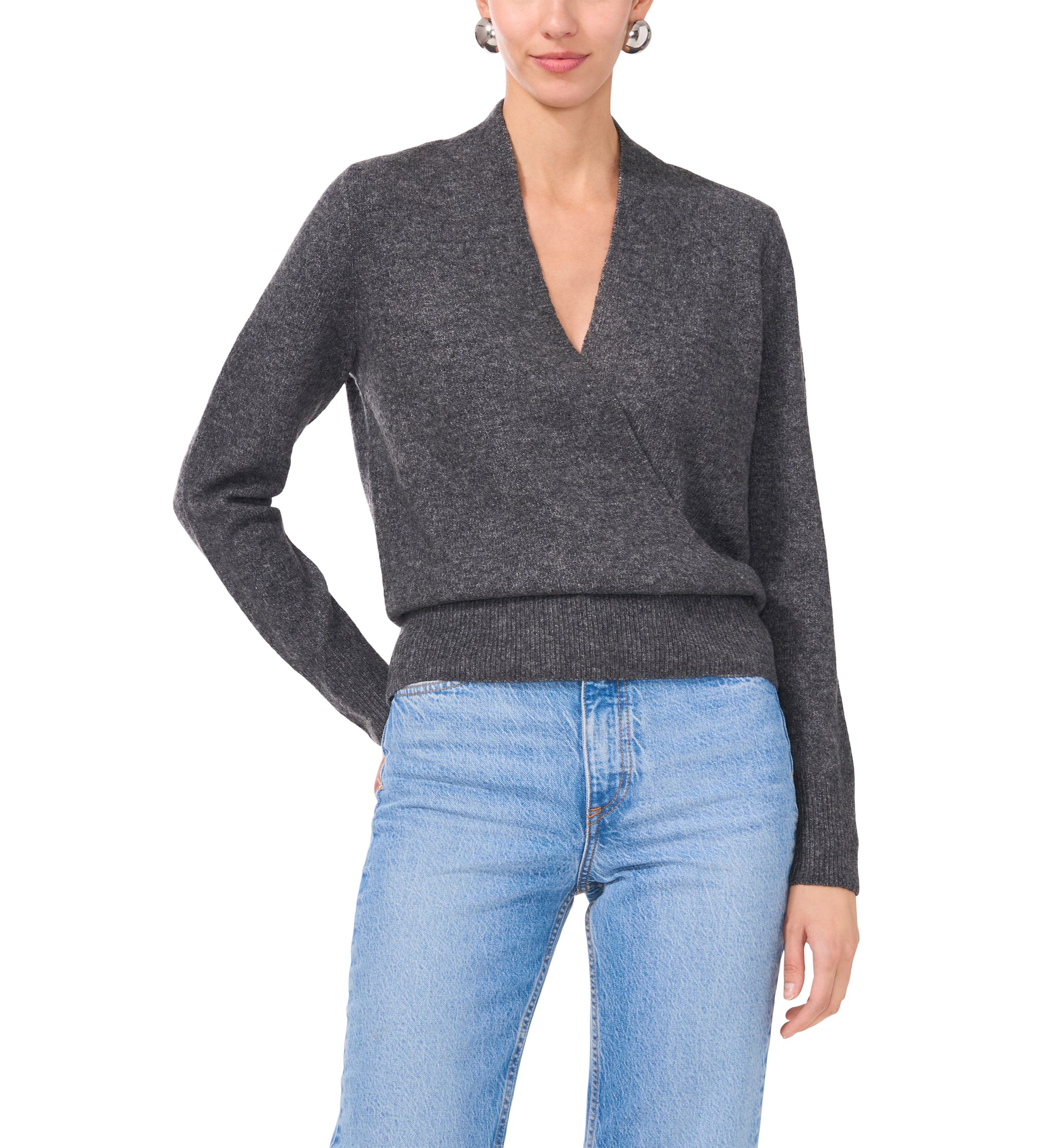 Womens Cross Front Sweater 