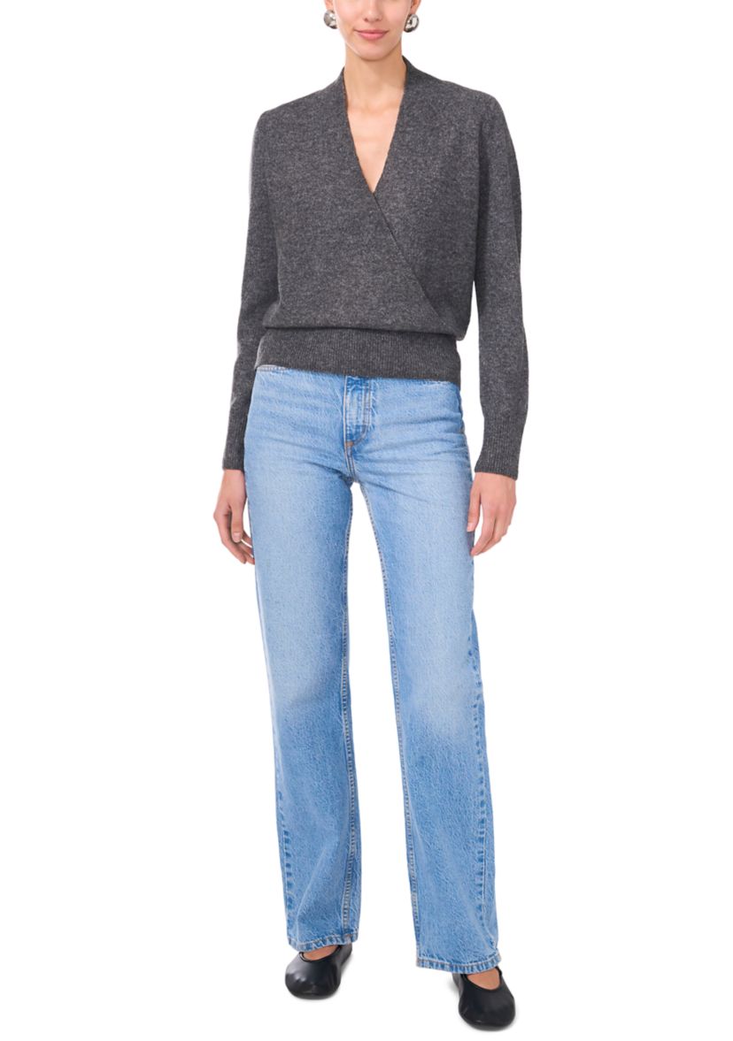 Womens Cross Front Sweater 