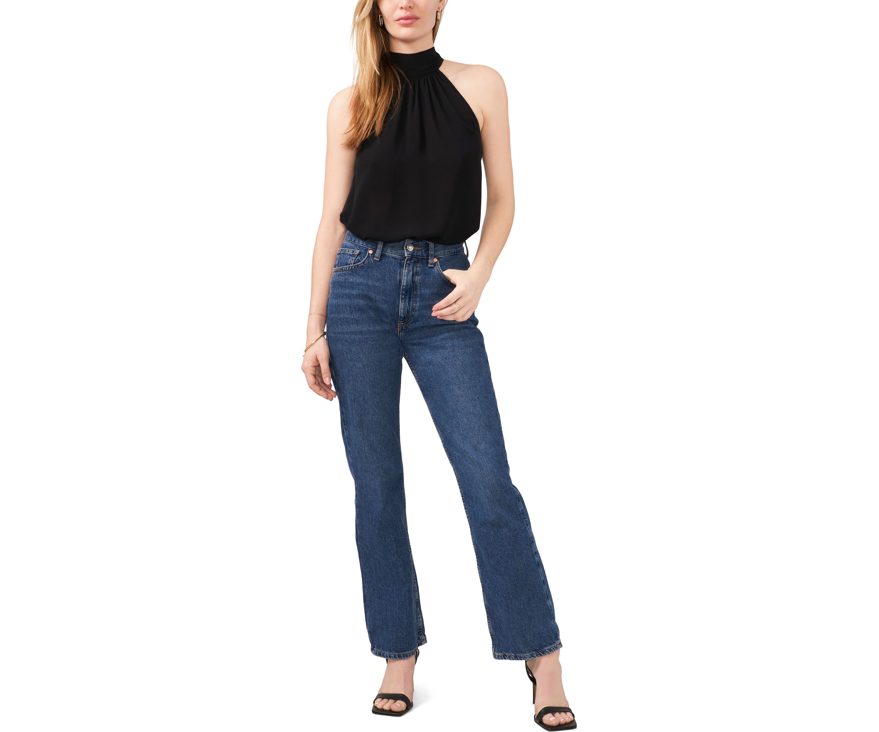Womens Sleeveless Halter Top