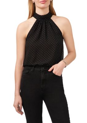 Women's Tie Back Nailhead Halter Top