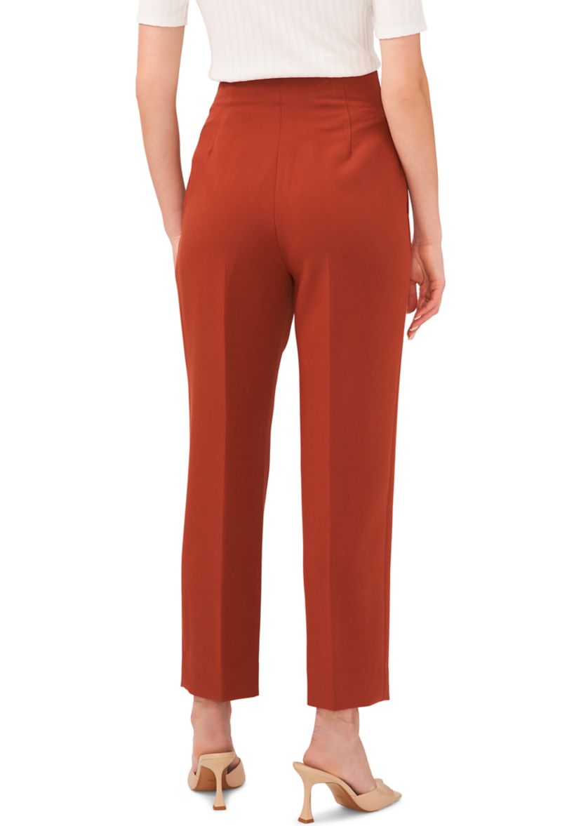 Womens Wide Leg Pleated Trousers 