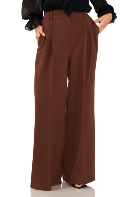 Women's Wide Leg Pleated Trousers