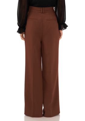 Women's Wide Leg Pleated Trousers