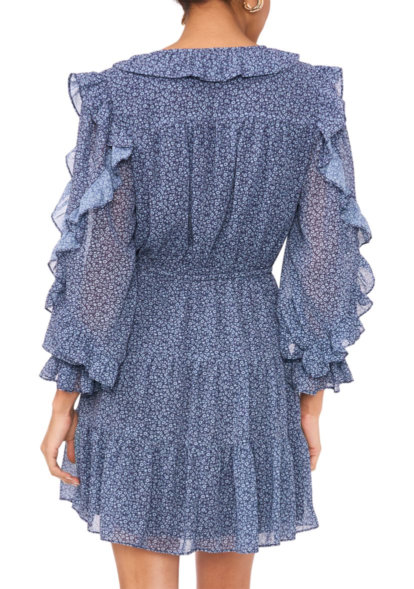 blouson sleeve mini dress ASOS Design - Mini Dress - Women - Polyester - 4 US