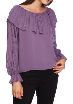 1. State Embroidered Ruffle Blouse | belk