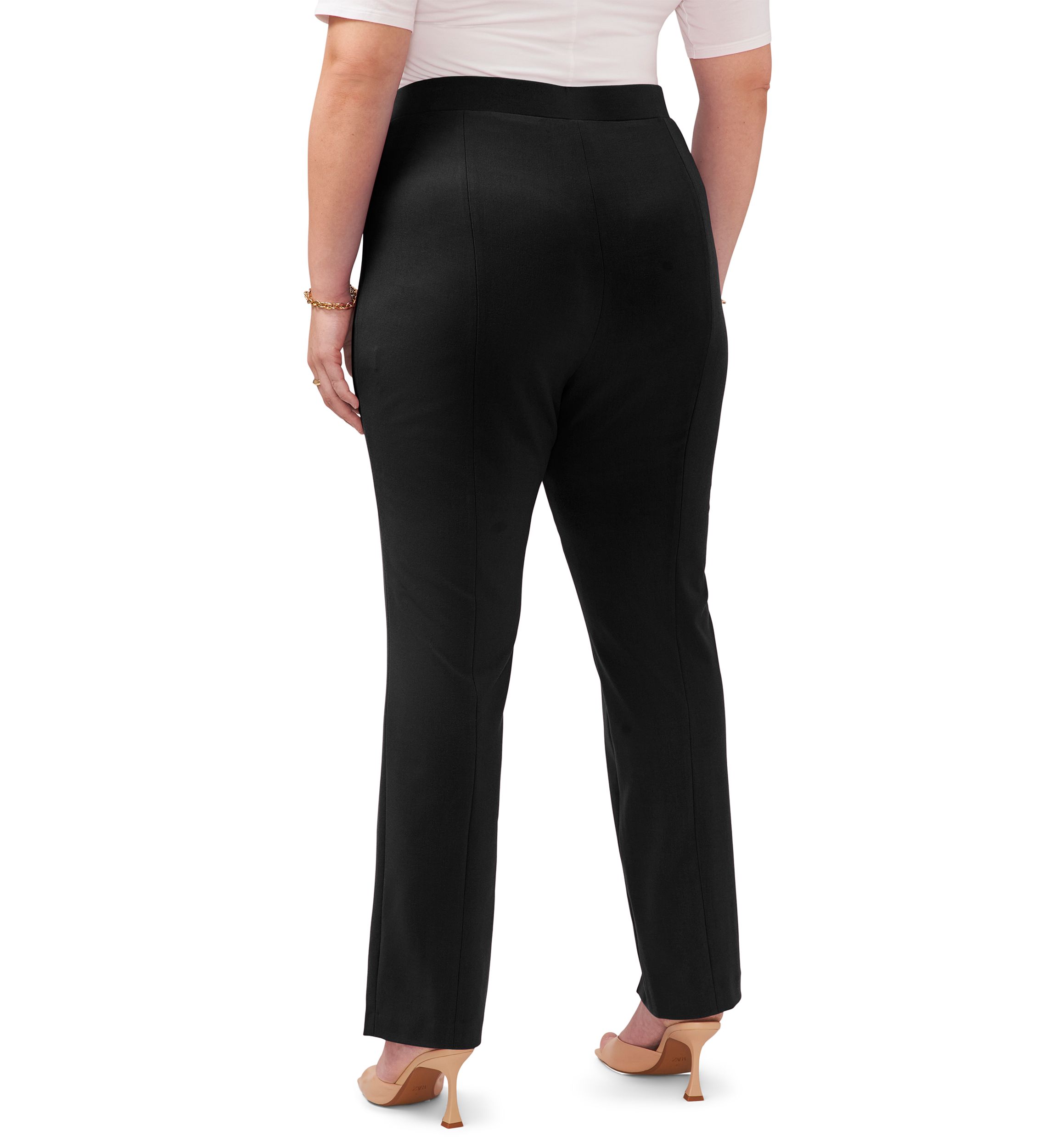 Plus Size Front Slit Pants 
