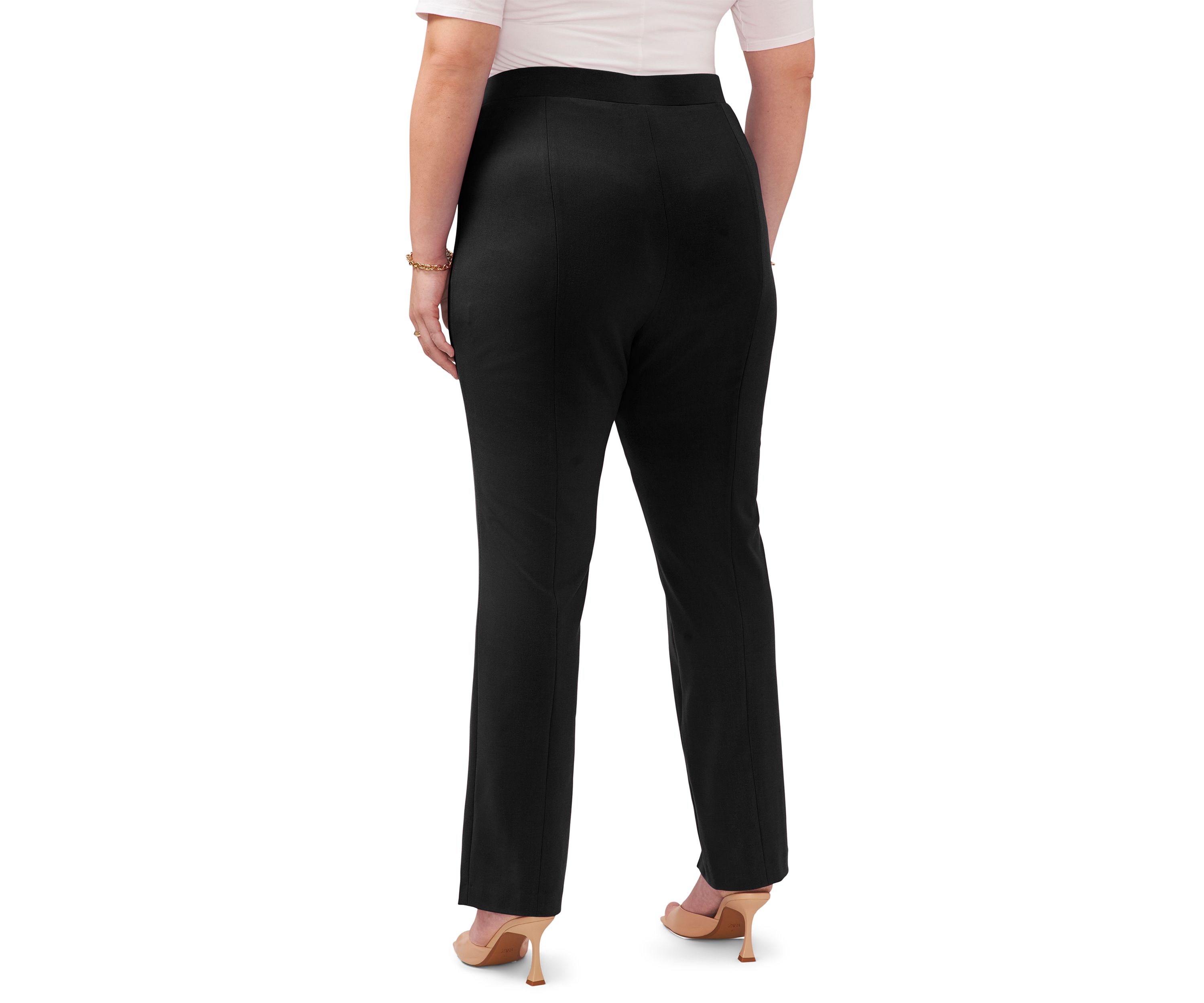 Plus Size Front Slit Pants 