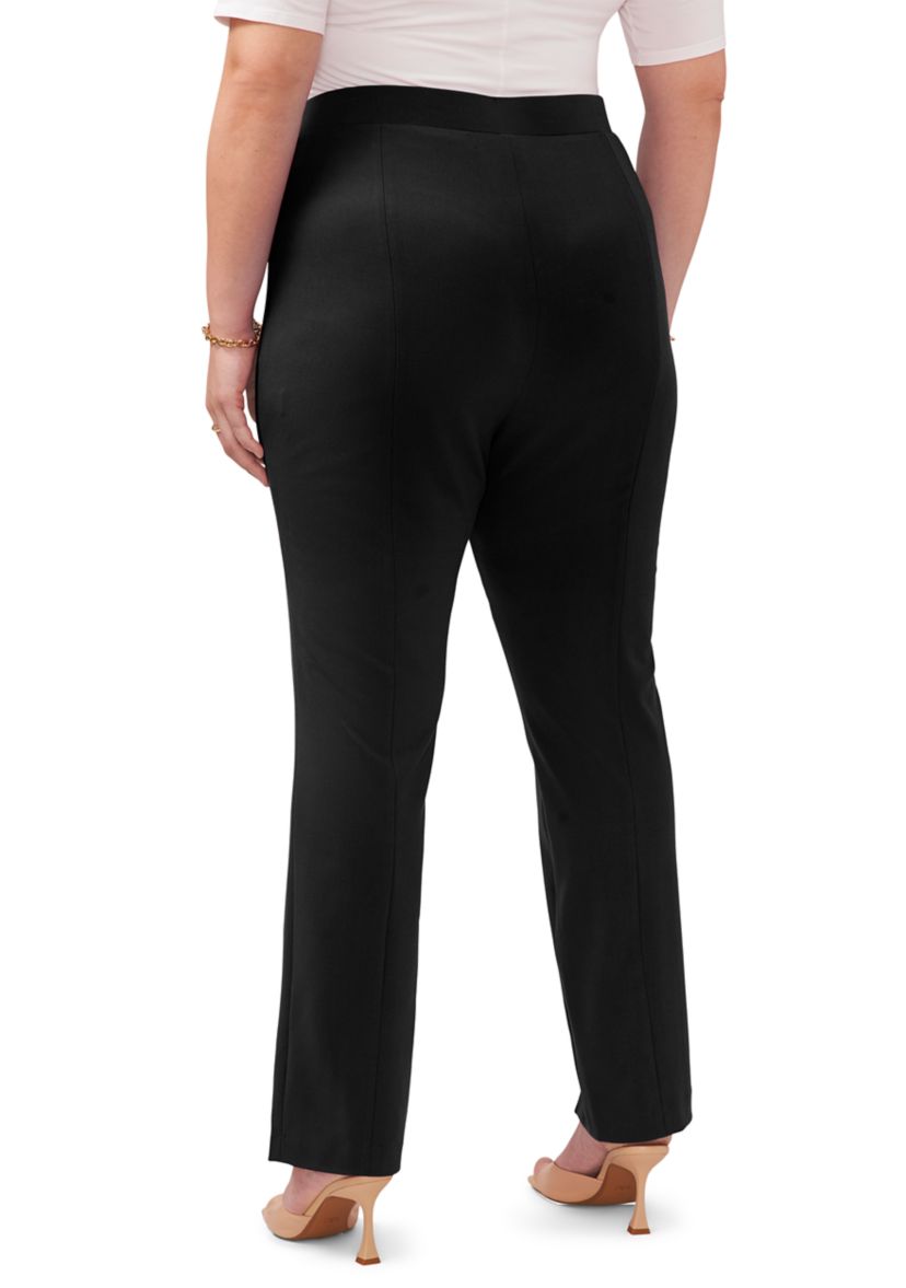 Plus Size Front Slit Pants 