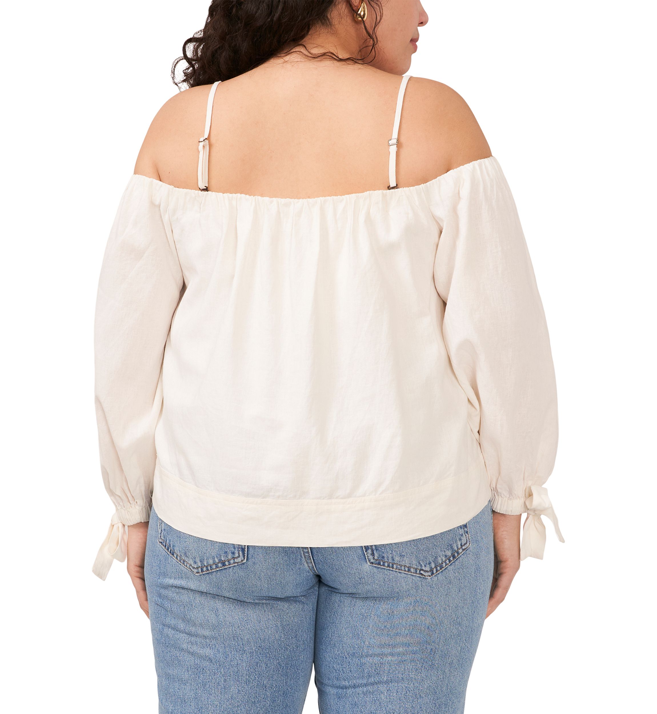 Plus Size Cold Shoulder Top