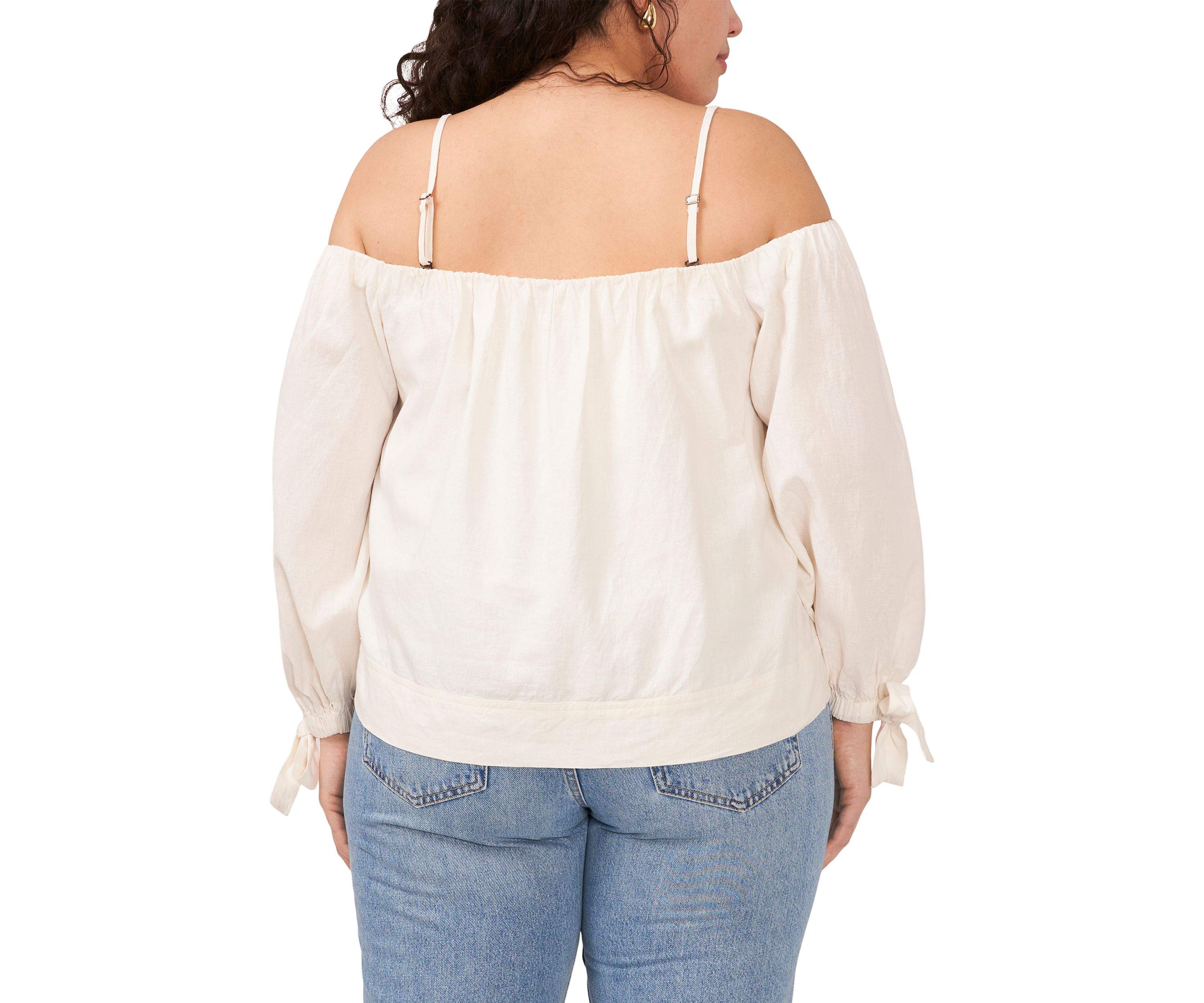 Plus Size Cold Shoulder Top