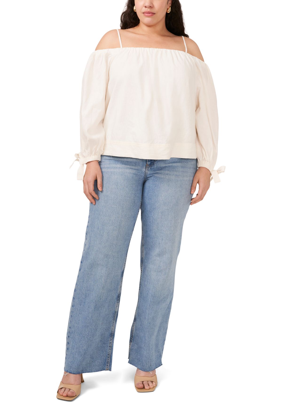 Plus Size Cold Shoulder Top