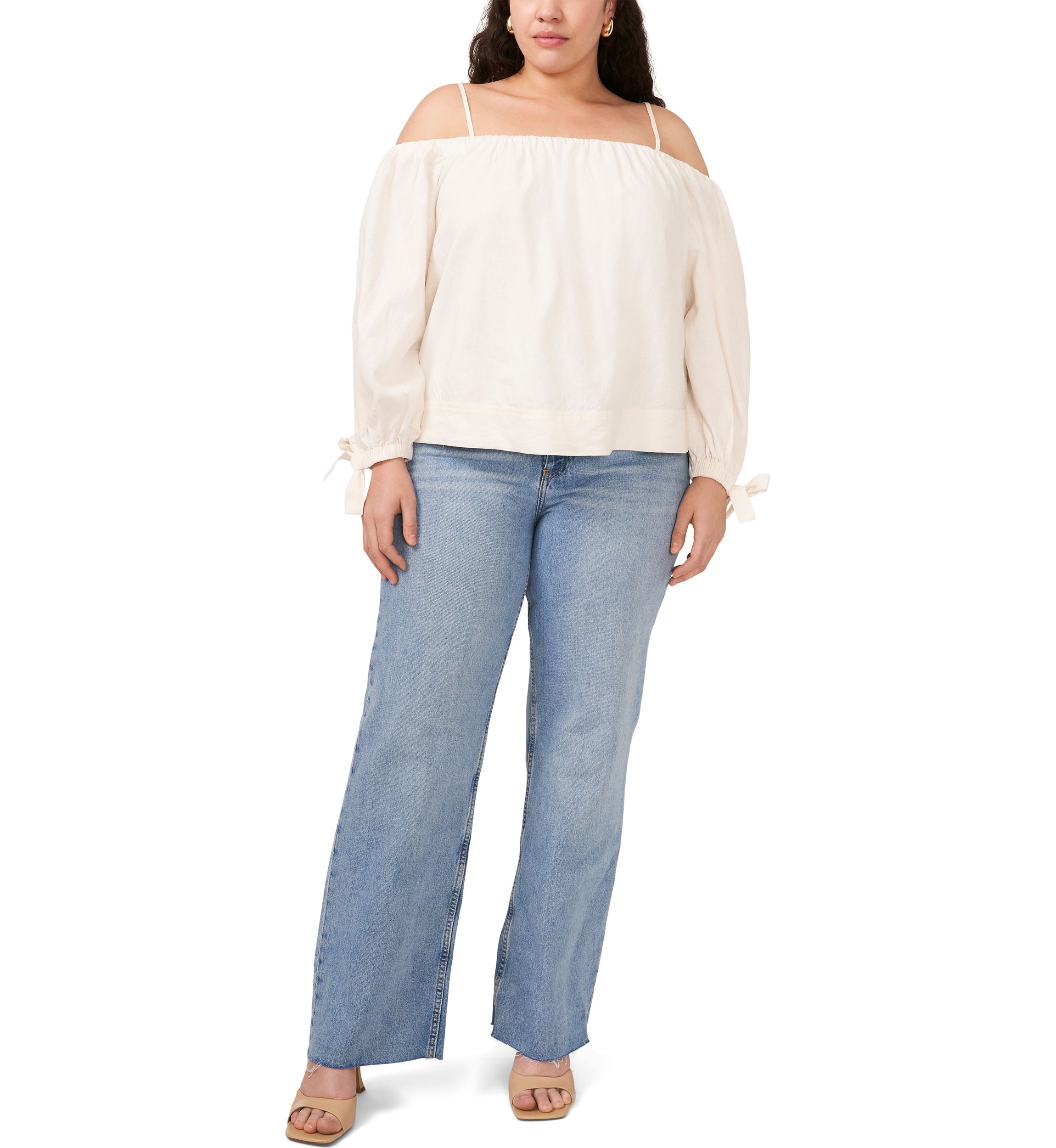 Plus Size Cold Shoulder Top