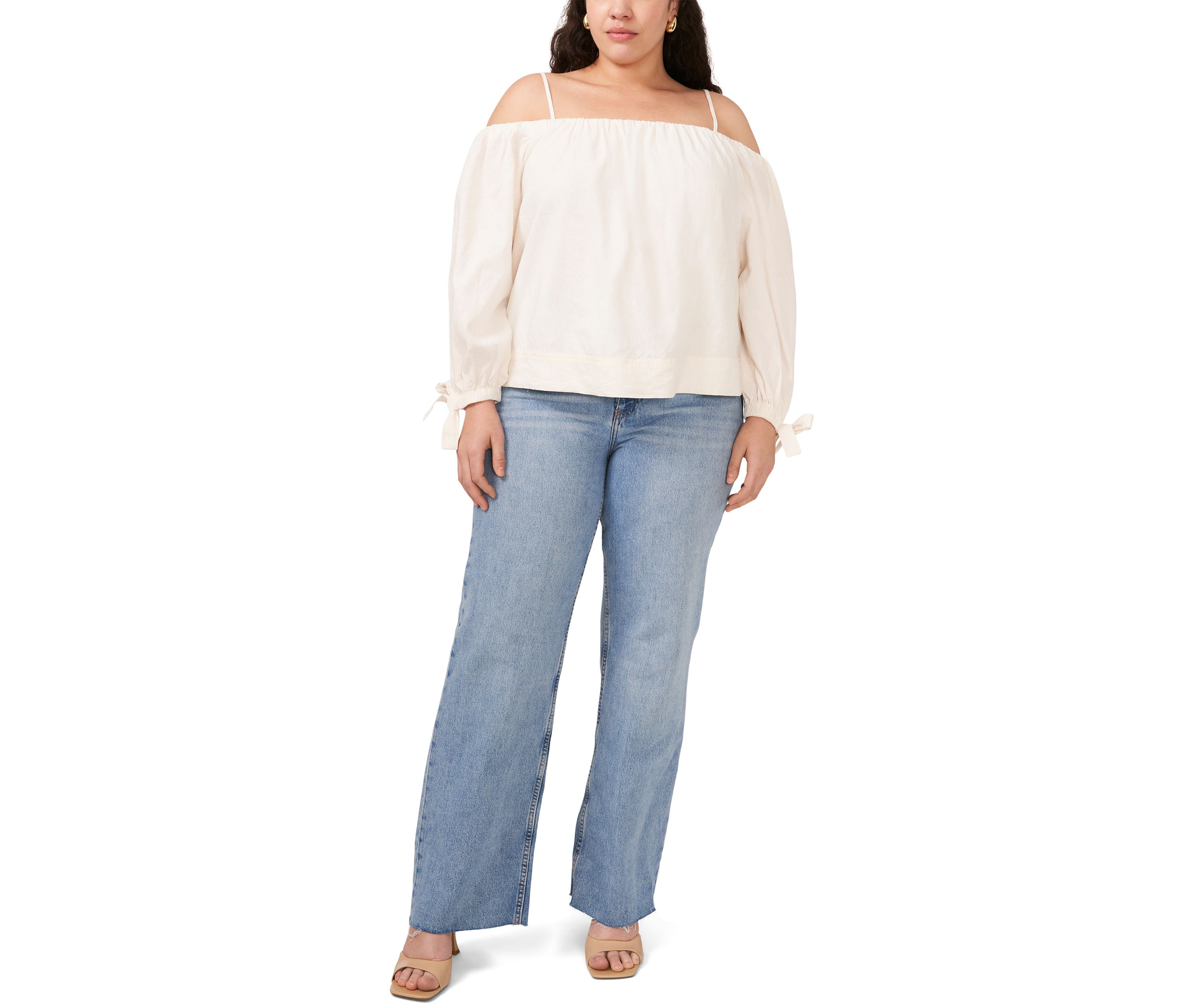Plus Size Cold Shoulder Top