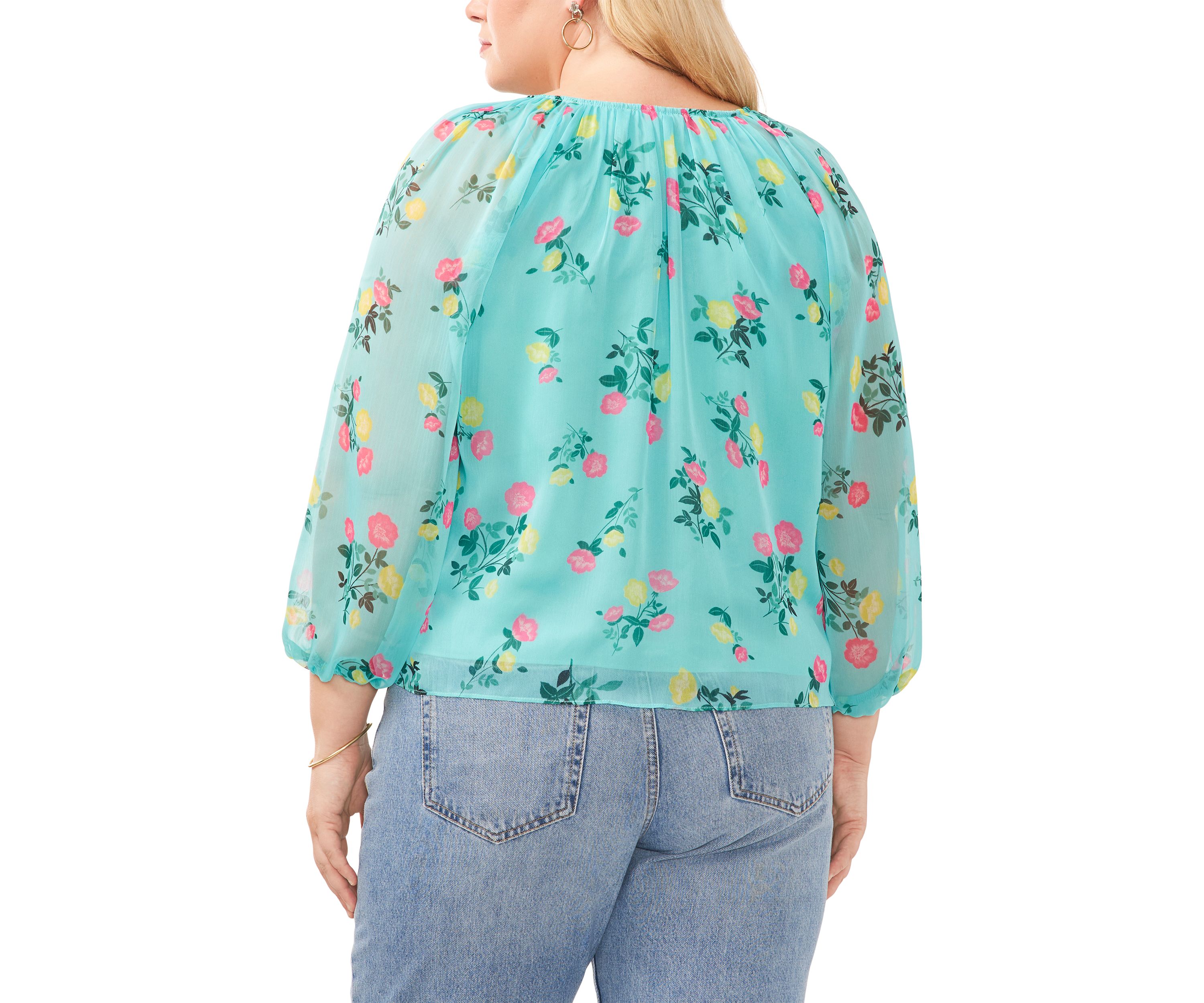 Plus Size Long Sleeve Round Neck Knit Top