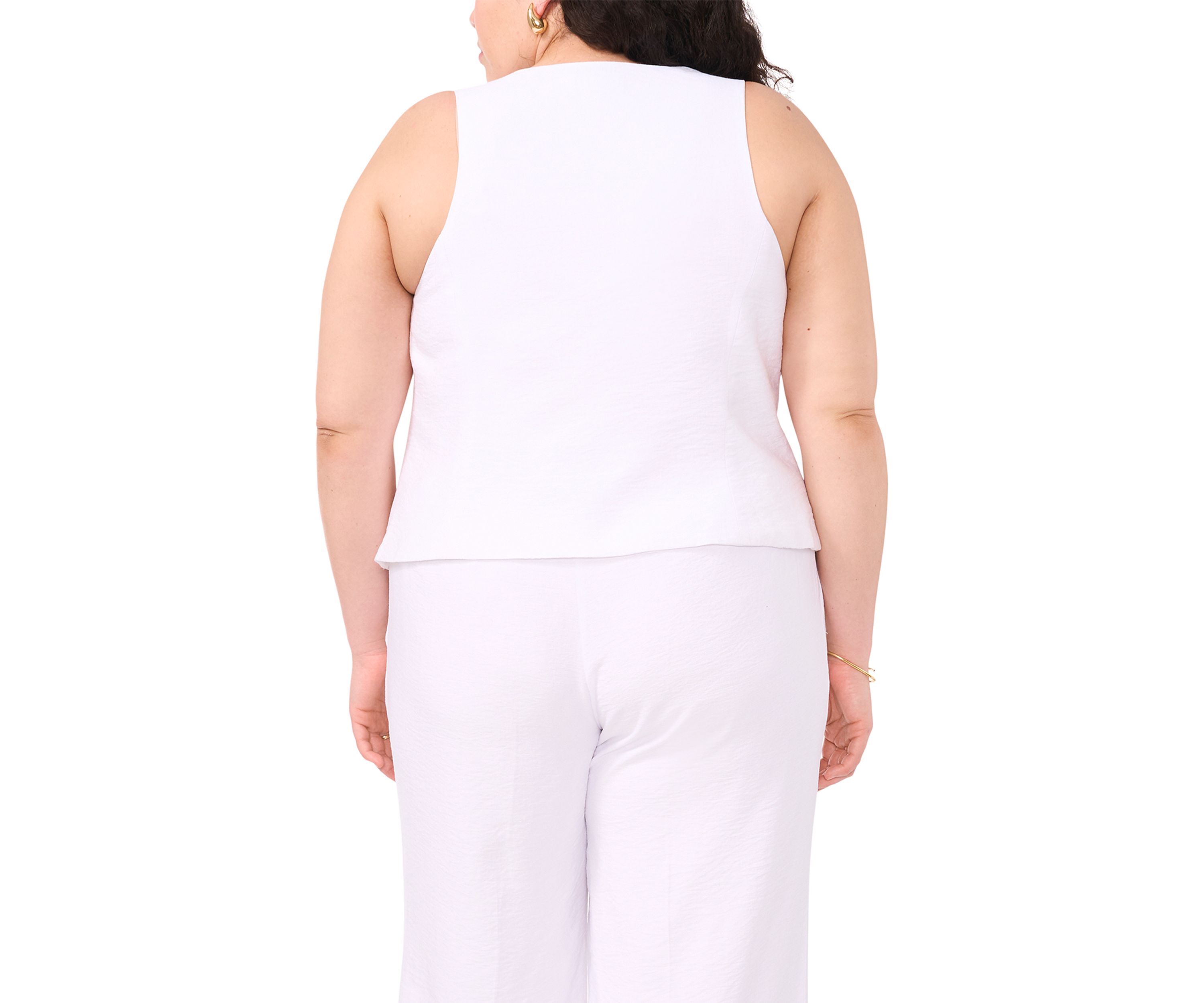 Plus Size Micro Vest