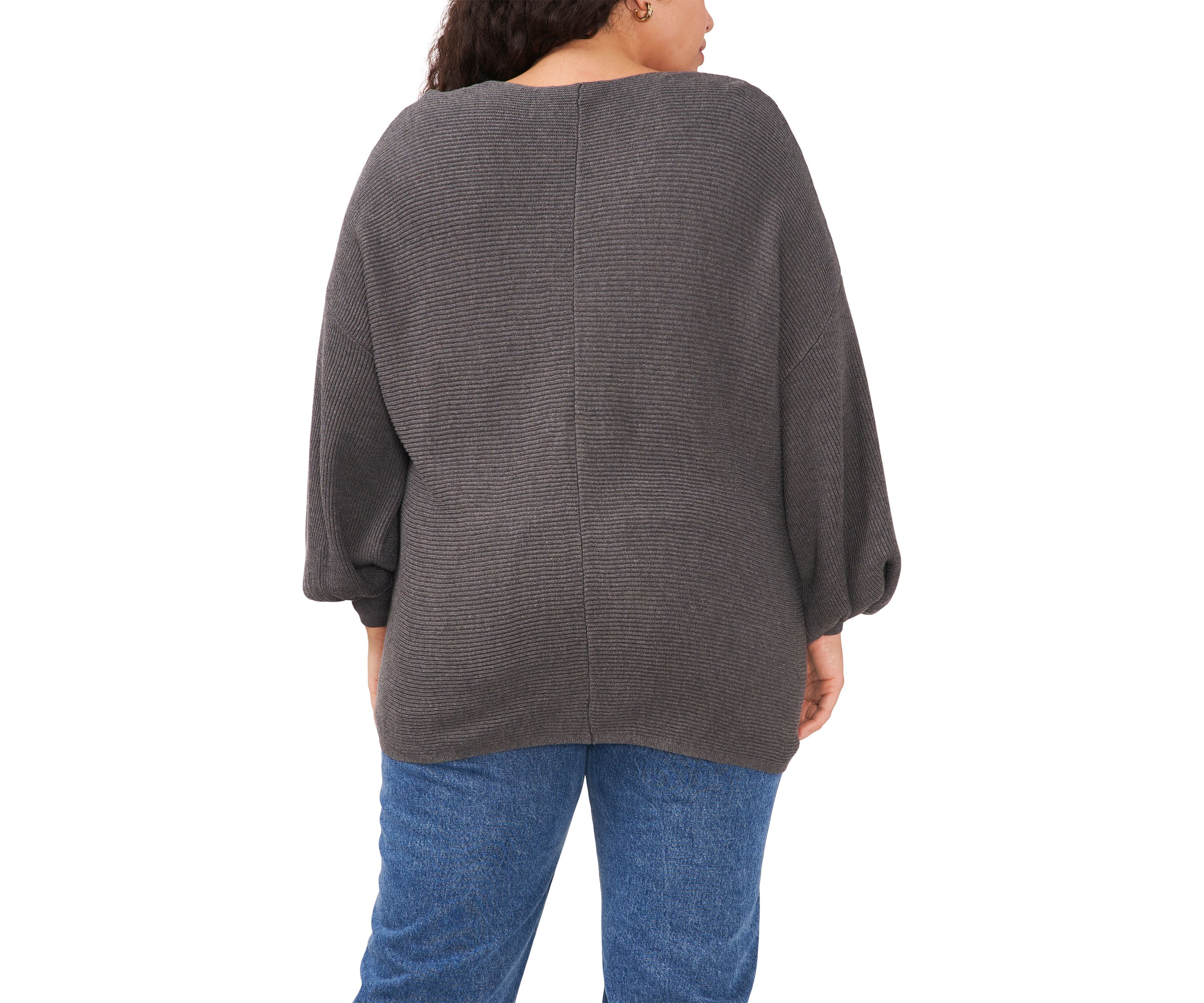 Plus Size Balloon Sleeve Sweater 