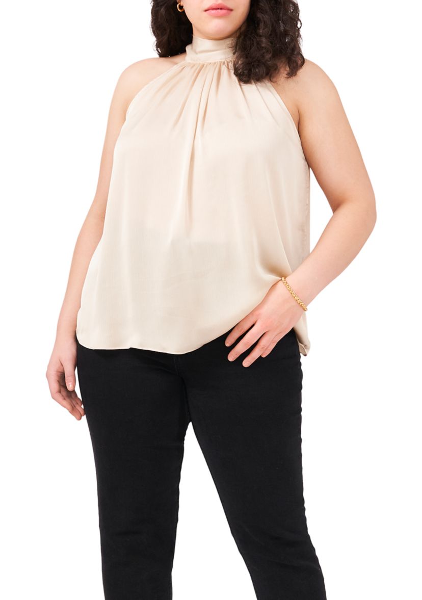 Plus Size Sleeveless Halter Top 