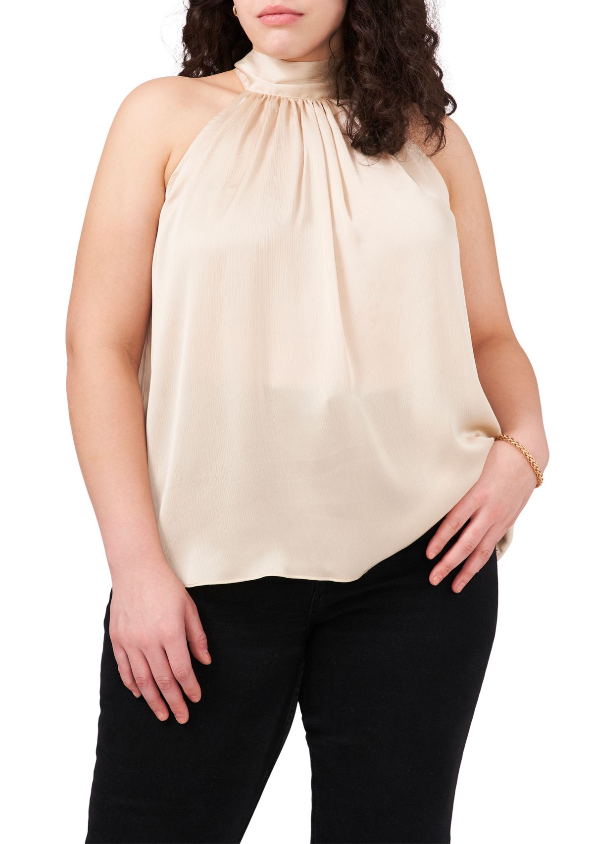 Plus Size Sleeveless Halter Top 