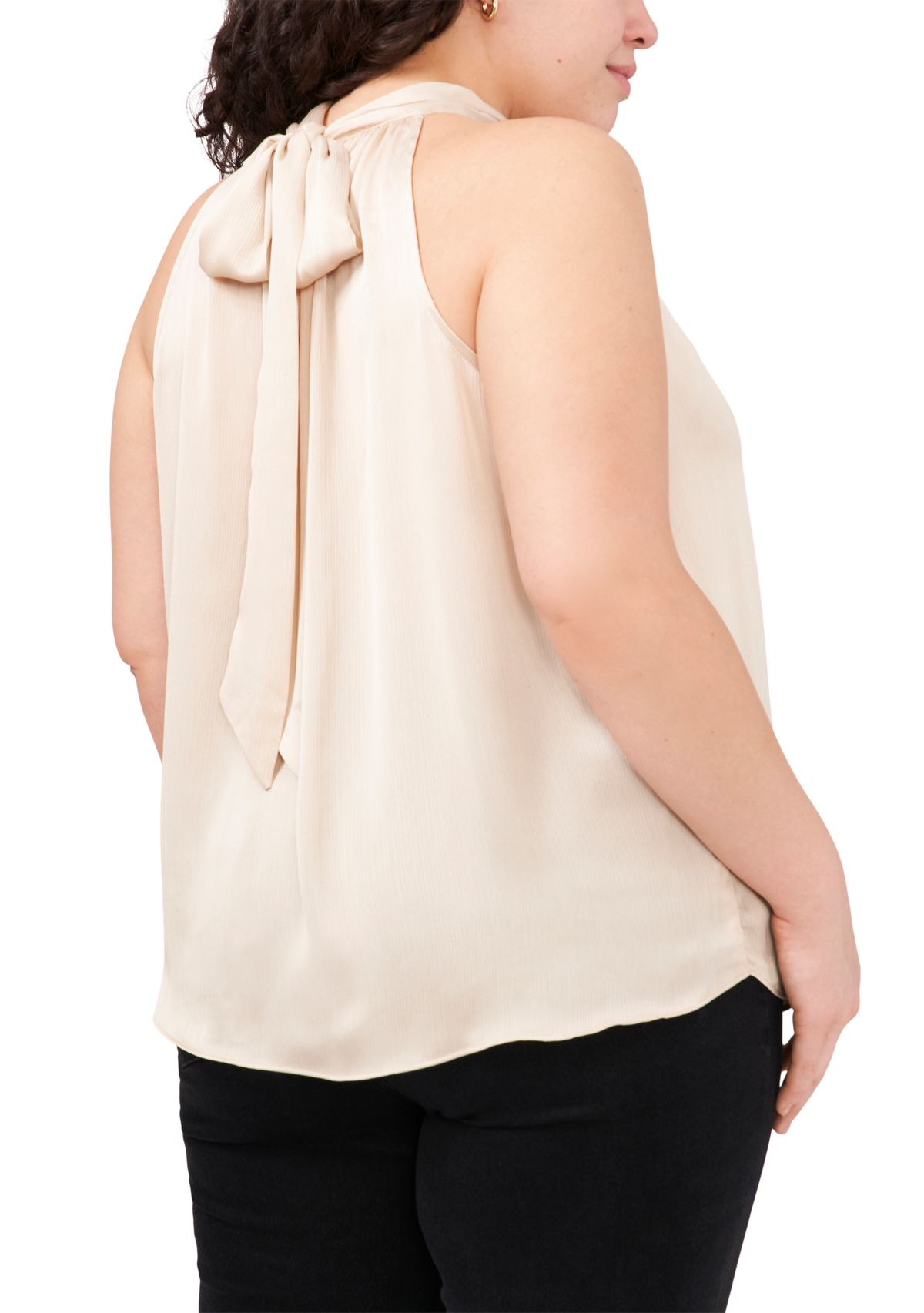 Plus Size Sleeveless Halter Top 