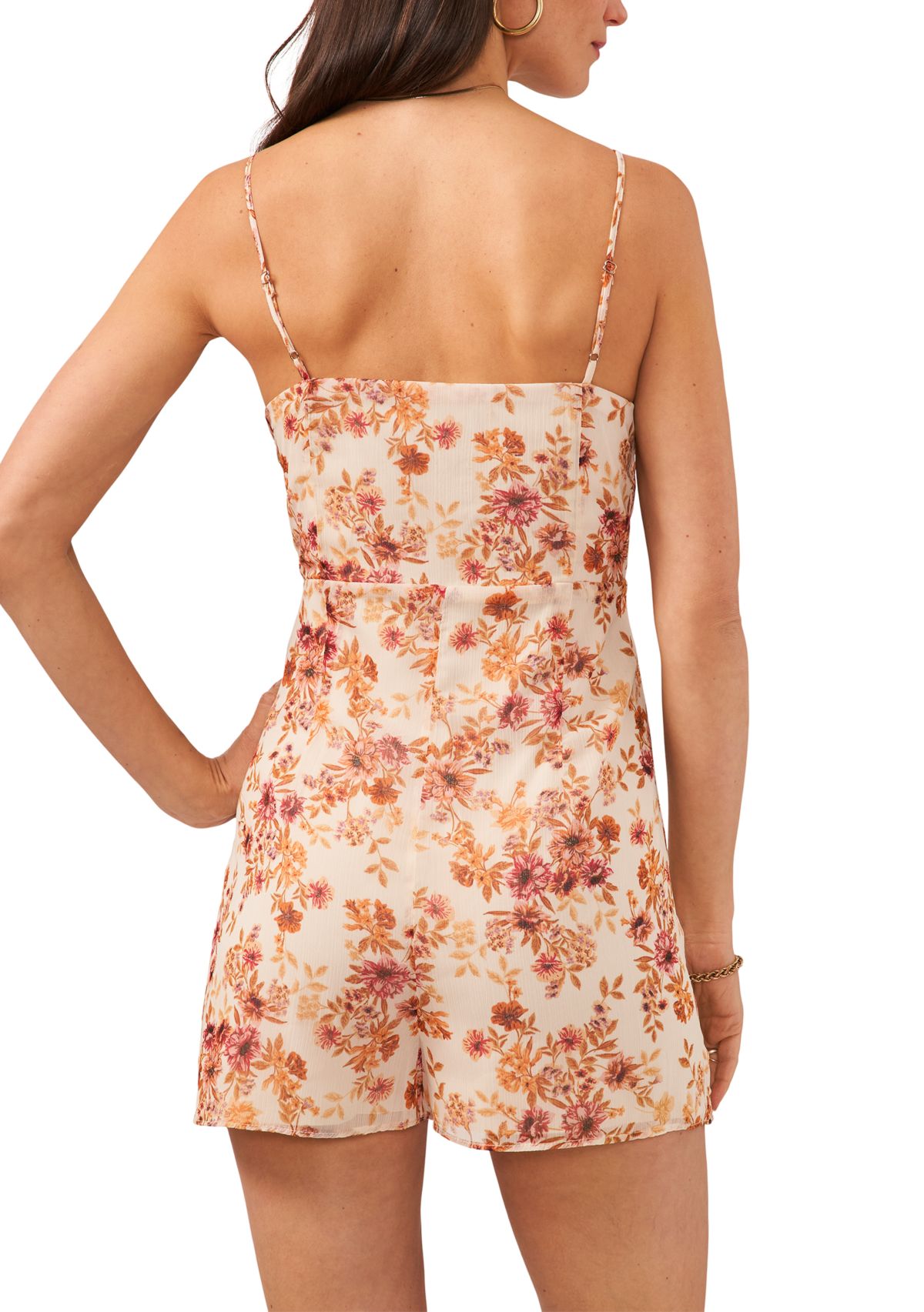 Womens Sleeveless V-Neck Romper