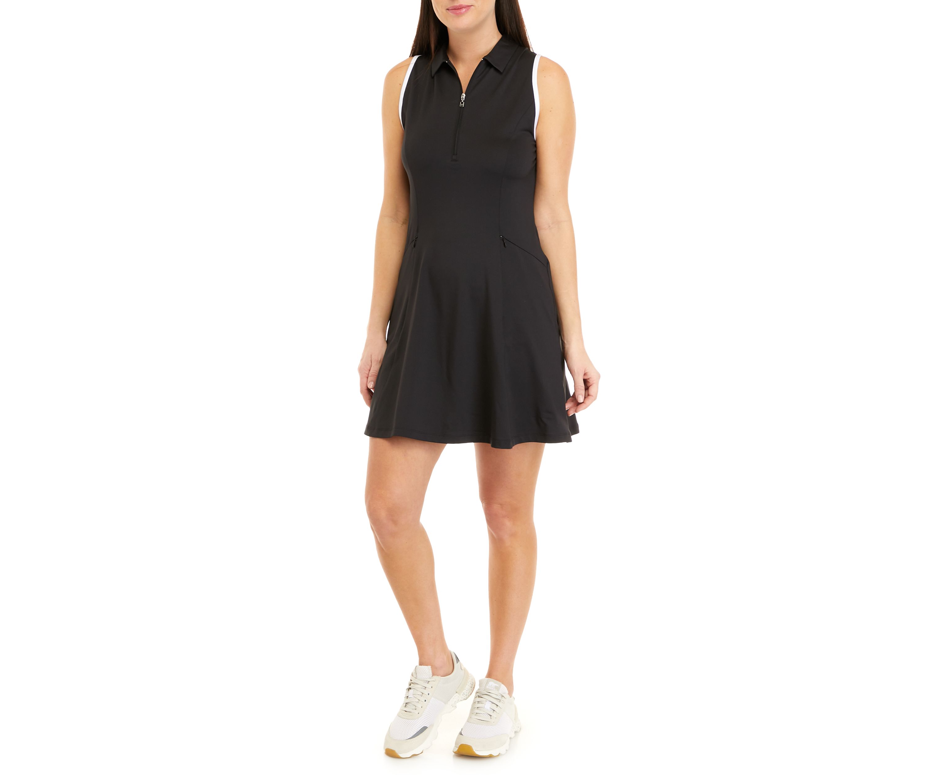 Womens Sleeveless Flounce Dress