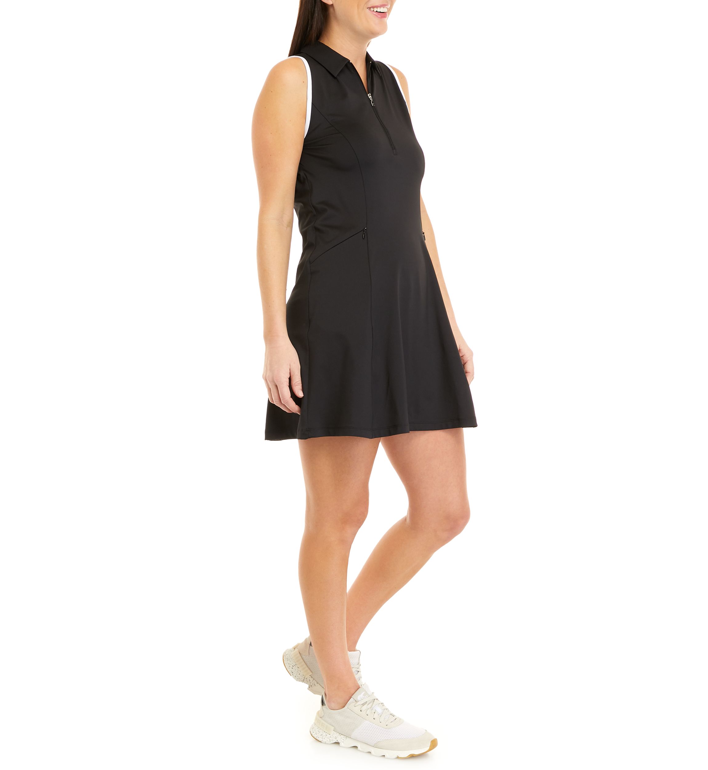 Womens Sleeveless Flounce Dress
