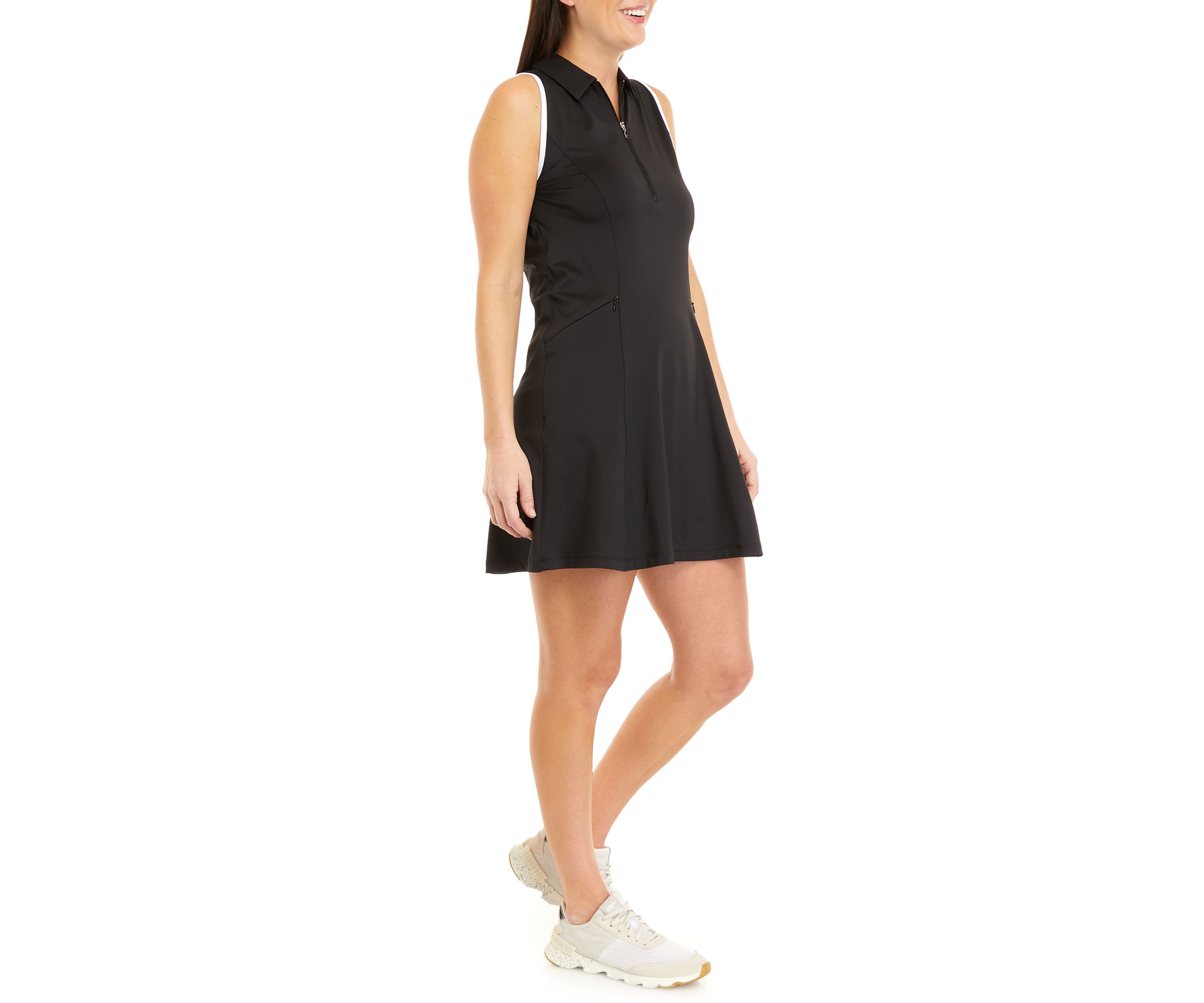 Womens Sleeveless Flounce Dress
