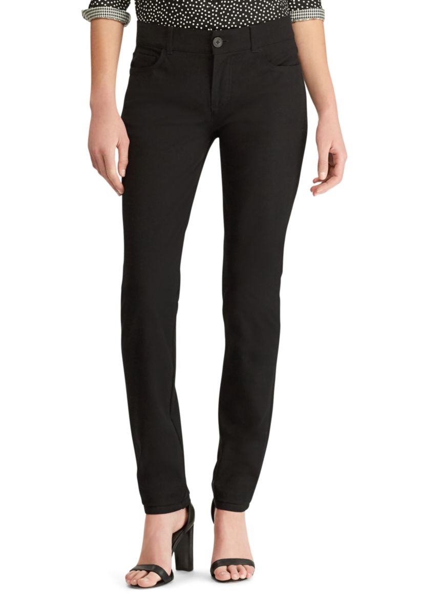 Womens Four Way Stretch Straight Fit Pants