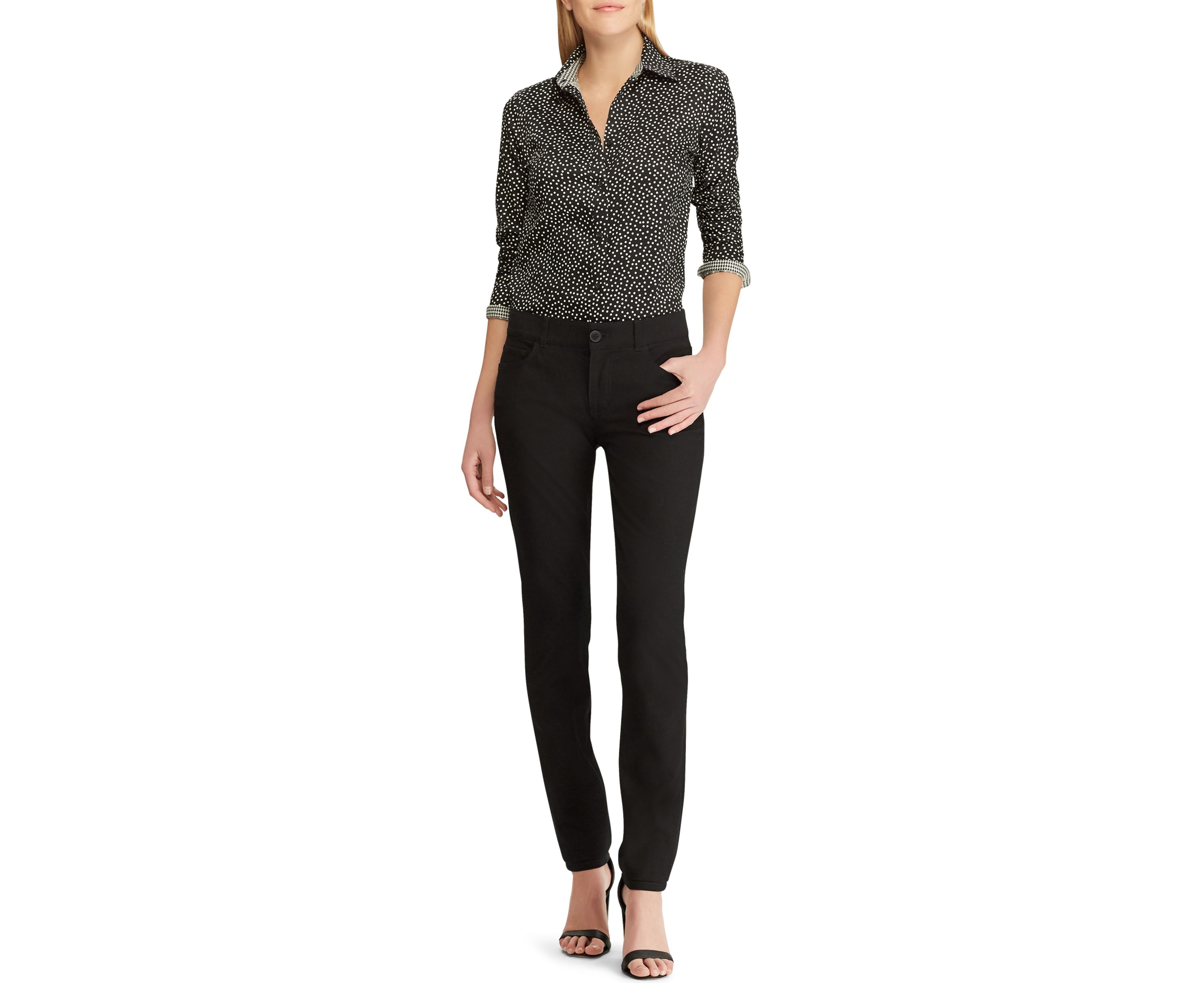 Womens Four Way Stretch Straight Fit Pants