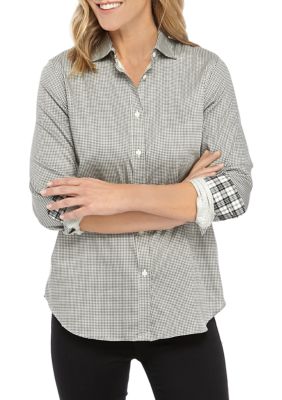 womens wool button down shirt