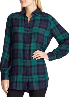 chaps womens flannel shirt