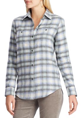 Chaps Women's Plaid Flannel Shirt | belk