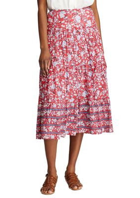 Chaps tiered maxi skirt hotsell