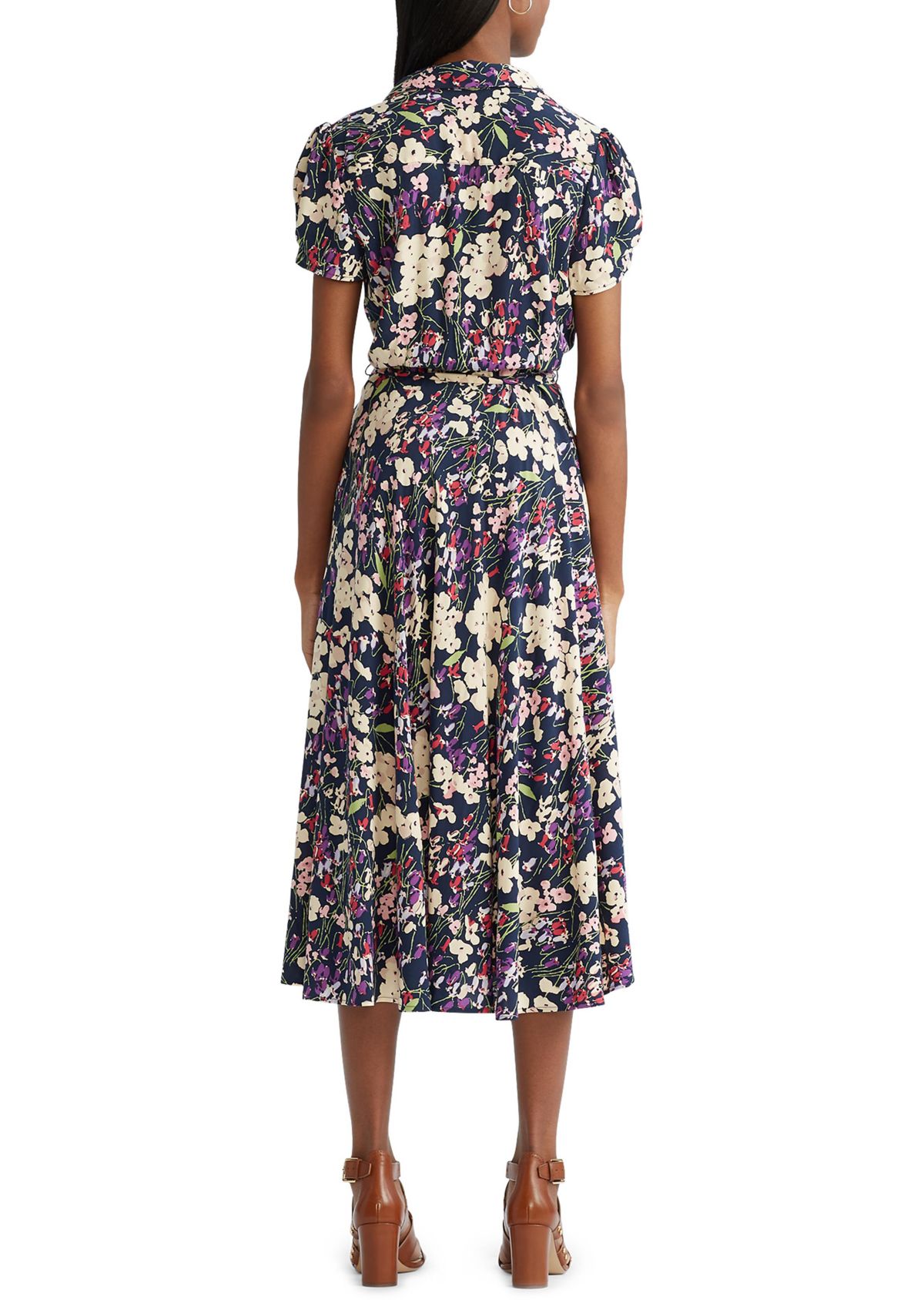 Womens Fit and Flare Shirtdress